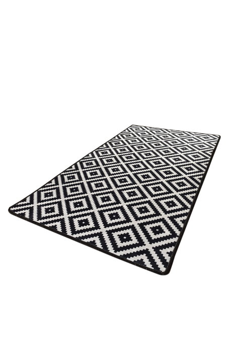 Conceptum Alfombra de Pasillo Black White Djt 80 x 150 cm